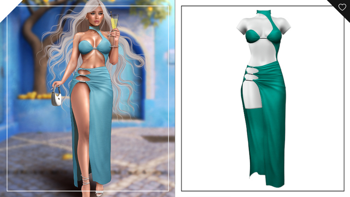 Havoc . Roxanna Dress . Emerald