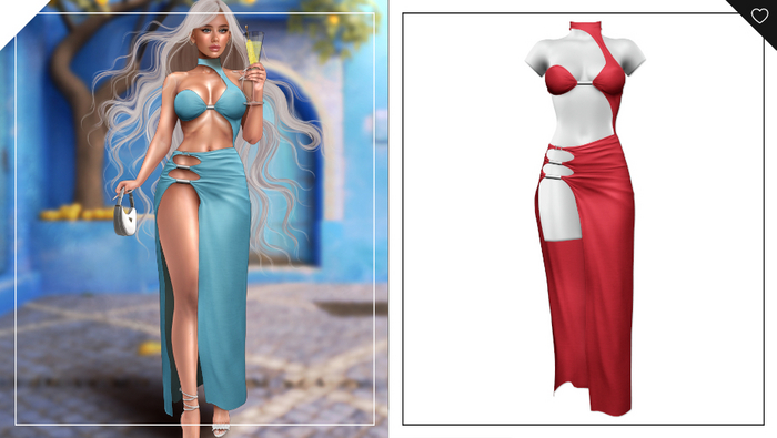 Havoc . Roxanna Dress . Fire