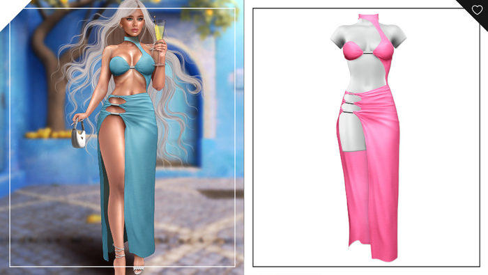 Havoc . Roxanna Dress . Hot Pink