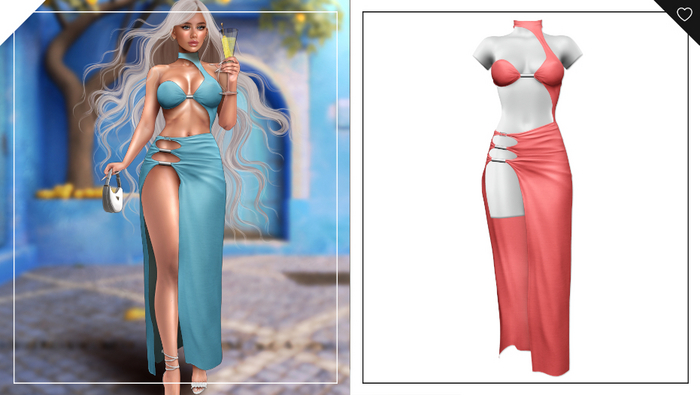 Havoc . Roxanna Dress . Lipstick