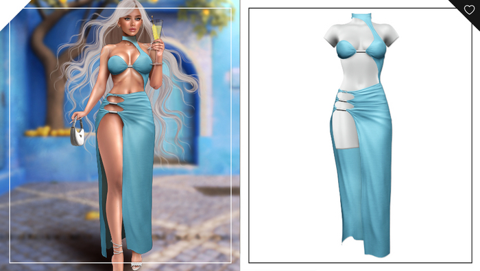 Havoc . Roxanna Dress . Ocean