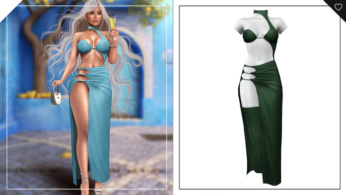 Havoc . Roxanna Dress . Olive