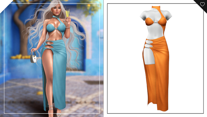 Havoc . Roxanna Dress . Pumpkin