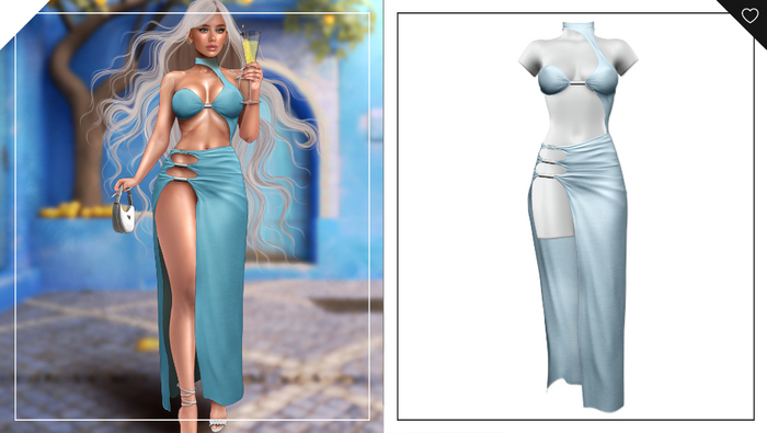 Havoc . Roxanna Dress . Sky