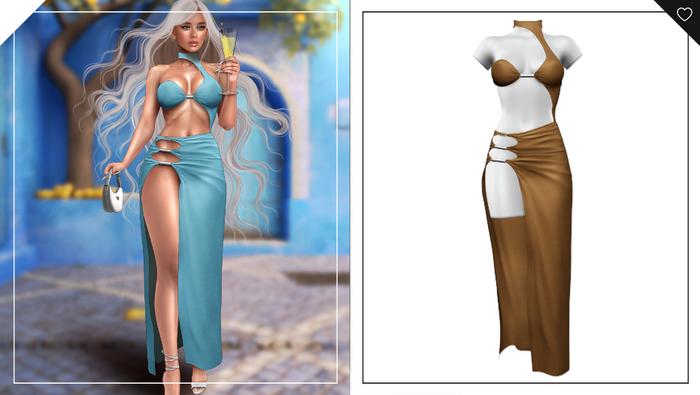 Havoc . Roxanna Dress . Walnut