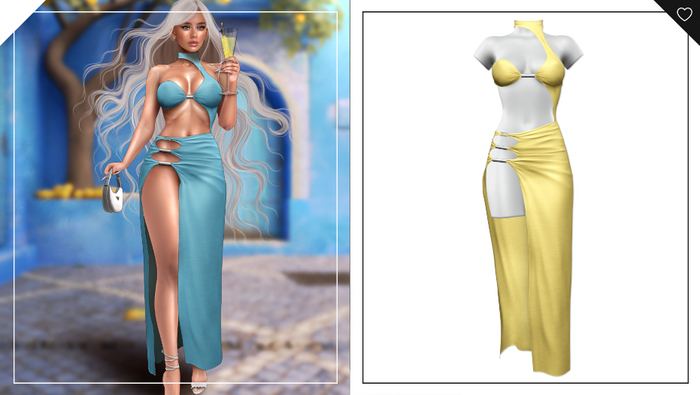 Havoc . Roxanna Dress . Yellow