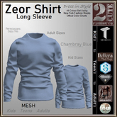 Zeor Shirt [2cute] Chambray Blue