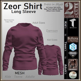 Zeor Shirt [2cute] Damson -