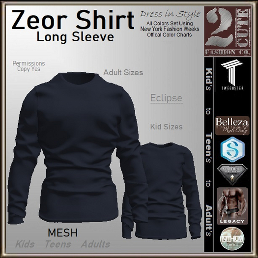 Zeor Shirt [2cute] Eclipse -