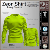 Zeor Shirt [2cute] Electric Lime -