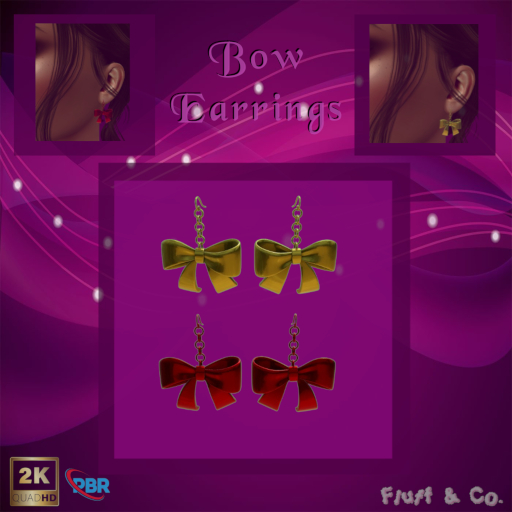 Fluff & Co. Bow Earrings 