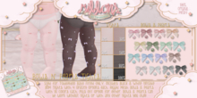 {Ribbons} Bows N' Pearls Tights {Box}