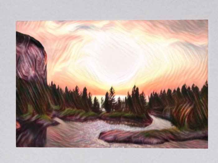 ~* Amour Boutique *~ Wall Painting: Wispy Forest Landscape
