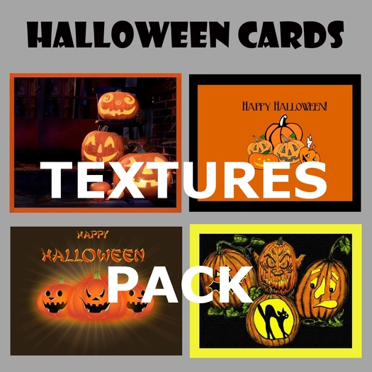 Halloween cards - texture pack