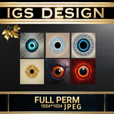 Full Perm Textures - 6 Fantasy Eyes Set