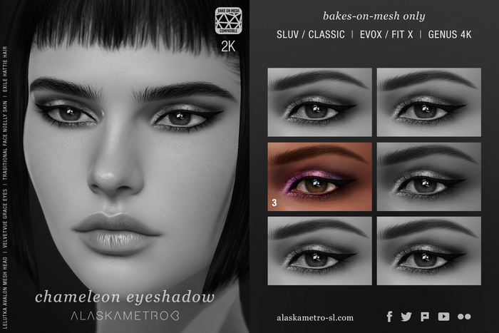 "Chameleon" 2K BOM eyeshadow TESTER | EvoX | SLUV | Genus 4K