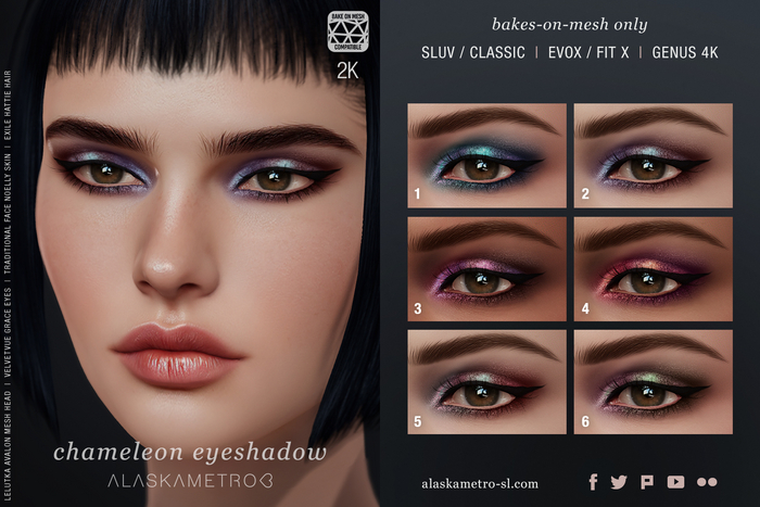 "Chameleon" 2K BOM eyeshadow | EvoX | SLUV | Genus 4K