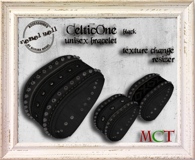 ::Rebel Yell:: - "CelticOne" Bracelet (black)