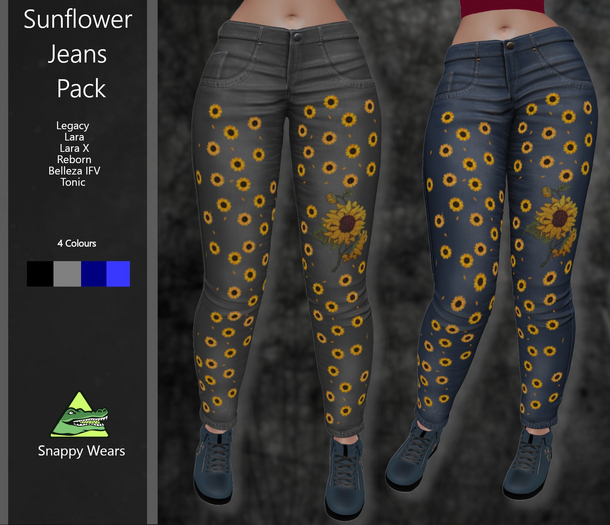 Snappy \\ Sunflower Jeans + Color Hud