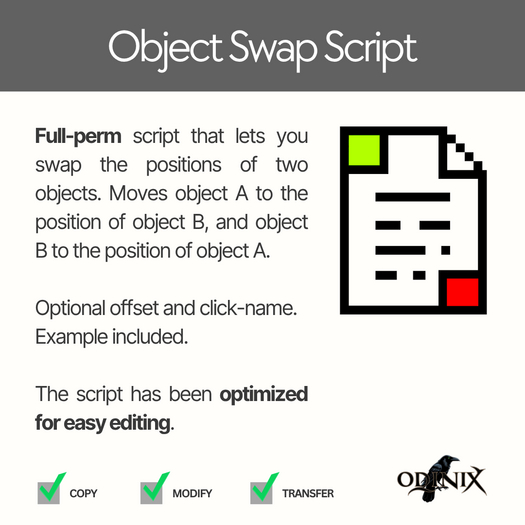 Object Swap Script