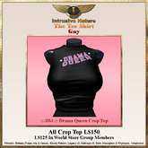 :::IDJ::: Drama Queen Crop Top