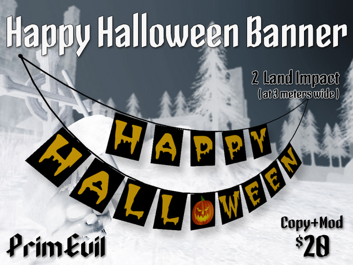 PrimEvil: Happy Halloween Banner 01