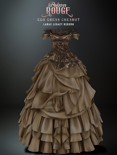 POISON ROUGE Eda Dress Chesnuts