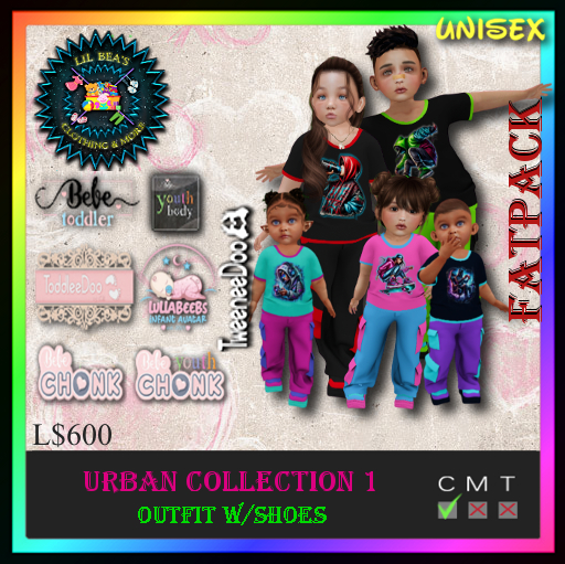 *LBD* Urban Collection 1 - FATPACK