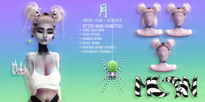 Moon. Hair // - Strange