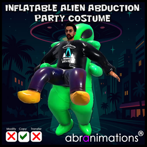 * Inflatable Alien Abduction Party Costume *