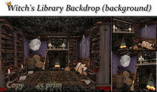 Witch's Library Backdrop (background) 