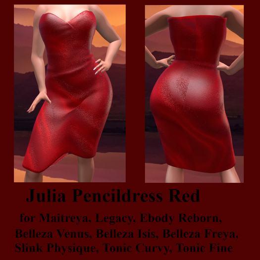 Julia Pencildress Red