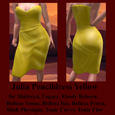 Julia Pencildress Yellow