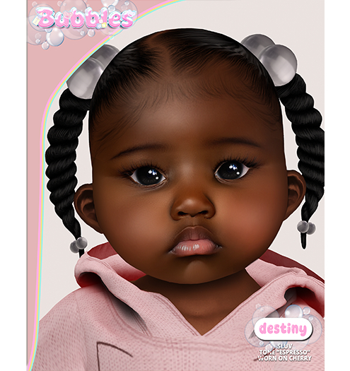 ' BUBBLES. Destiny Skin "ESPRESSO" (Cherry)