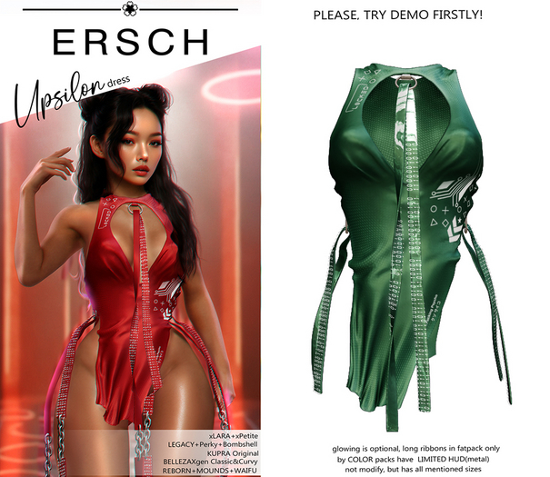 ERSCH - Upsilon dress -green-