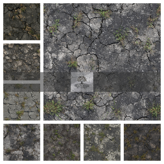 TB - GRUNGE BITUMEN ROAD TERRAIN - SEAMLESS