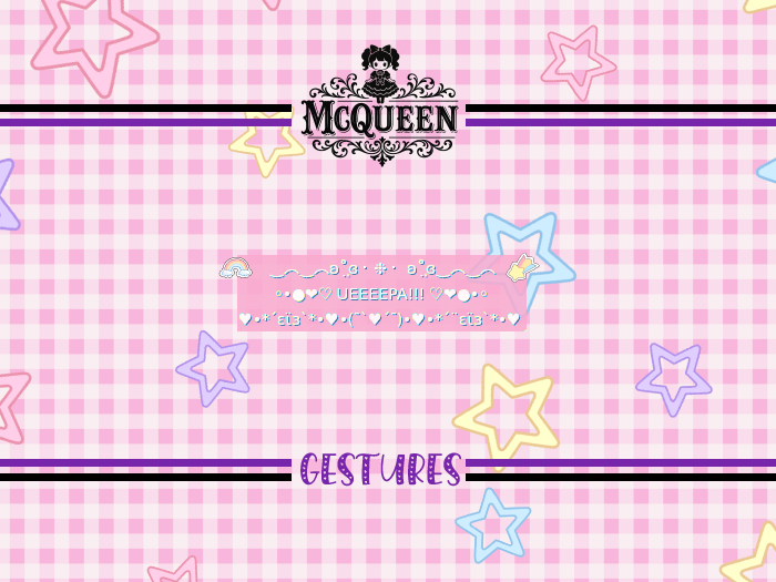 -Mcqueen- Gestures - Ueepa