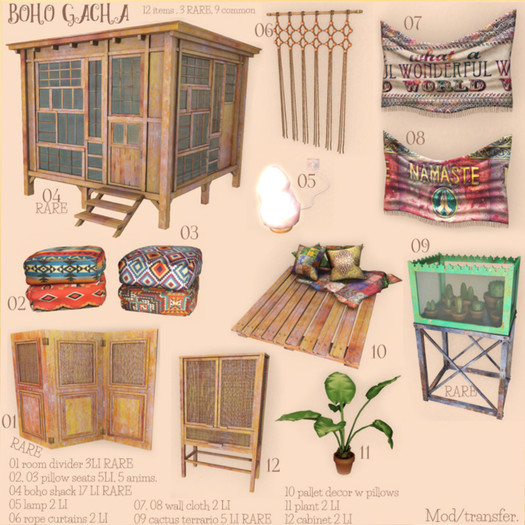 Boho Gacha - room divider RARE