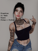 Fixation - Jo (cropped tank - Pinup x Pushup) Black