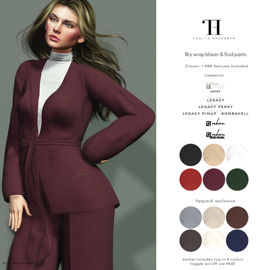 Thalia Heckroth - Bry wrap blazer FATPACK