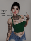 Fixation - Jo (cropped tank - Pinup x Pushup) Green