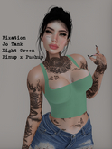 Fixation - Jo (cropped tank - Pinup x Pushup) Light Green
