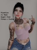 Fixation - Jo (cropped tank - Pinup x Pushup) Light Pink
