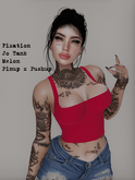 Fixation - Jo (cropped tank - Pinup x Pushup) Melon