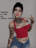 Fixation - Jo (cropped tank - Pinup x Pushup) Red
