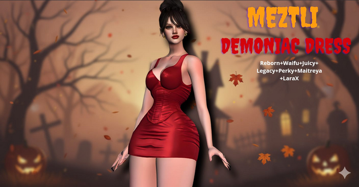 MEZTLI - Demonic Dress Red