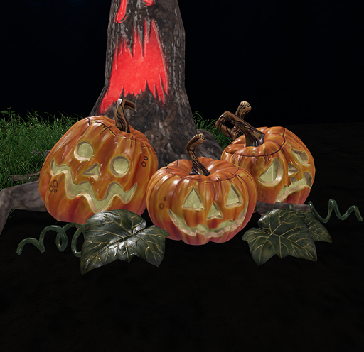three pumpkins