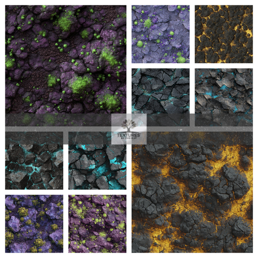 TB - PLANETS - TERRAIN TEXTURES SEAMLESS