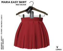 ::LonVu::Maria Easy Skirt Red