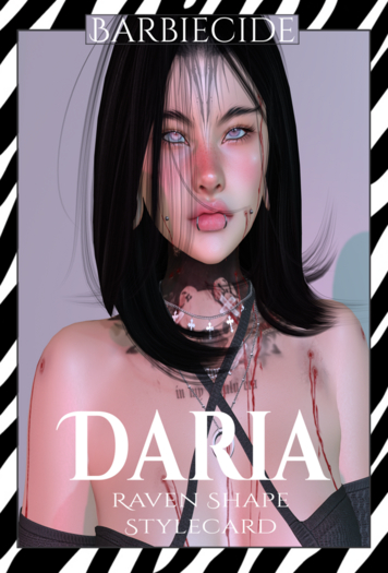 Barbiecide - Daria Shape&Stylecard For Raven Lel